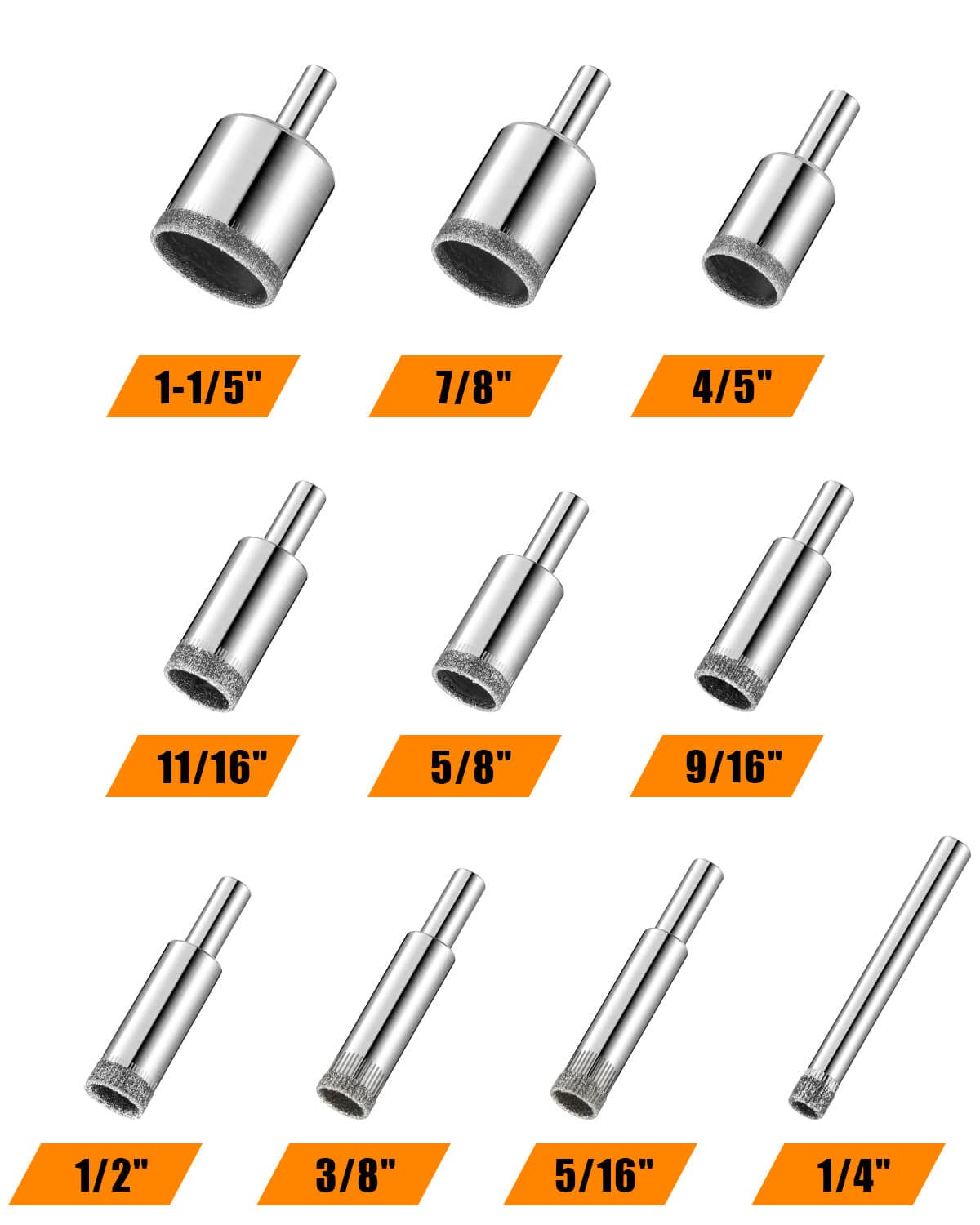 Drill di core a diamante brasate - Precisione, efficienza e facilità d'uso