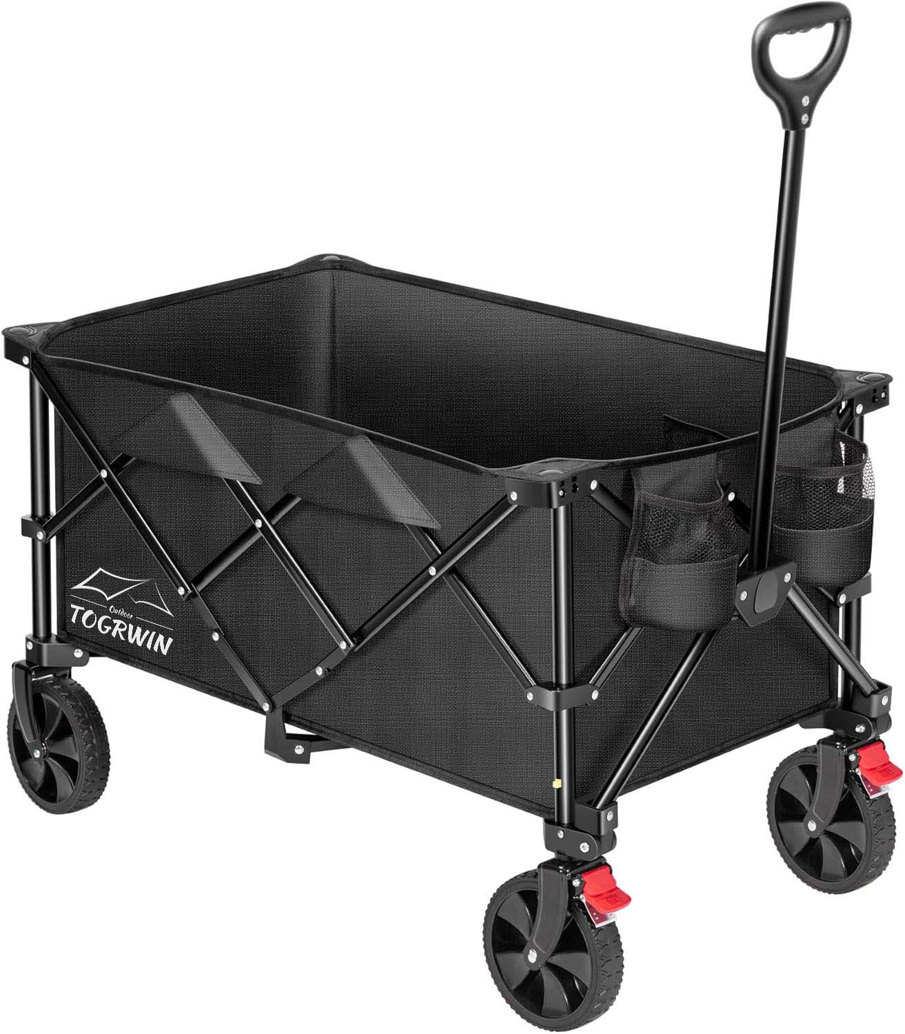 Torgwin 200L Wagon pieghevole 300 libbre carrello da giardino pieghevole pesante