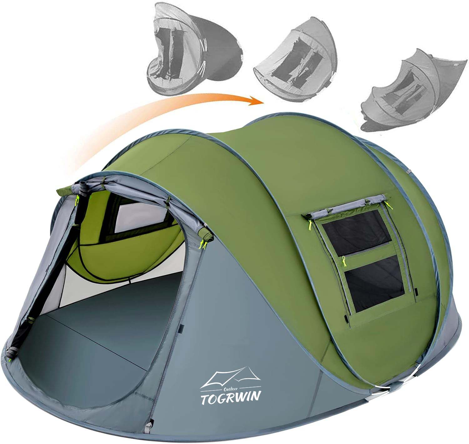 Torgwin 4 persone Popp -up Tenda impermeabile